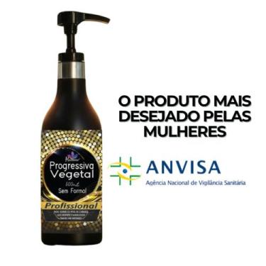 Imagem de Progressiva vegetal Alisamento sem formol 500ML Cabelos Lisos de verda