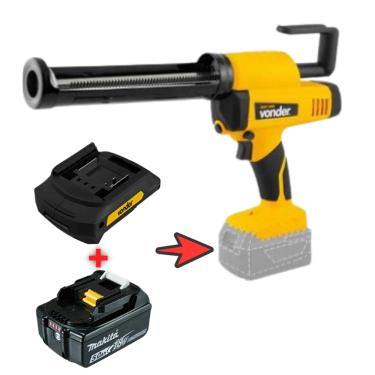 Imagem de Aplicador silicone ASV 1830 +adaptador bat Makita LXT VONDER