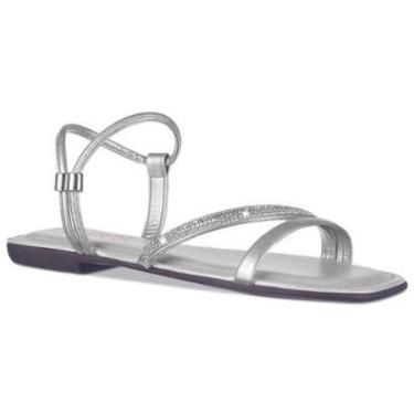 Imagem de Sandália Rasteirinha Flat Conforto Saltinho Tira Com Strass Moda A7.15-Feminino