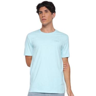 Imagem de Camiseta Calvin Klein Jeans Masculina Black New Logo Azul Claro, M/M