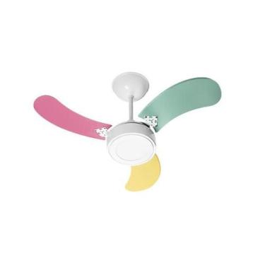 Imagem de Ventilador de Teto New Baby Led Colors Branco 110v - Venti Delta, 110V
