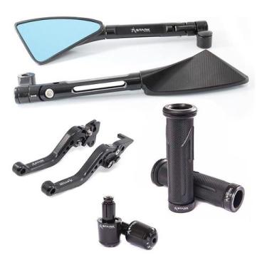 Imagem de Manopla Peso Retrovisor Manete Nx200 Falcon Bros Xr250 Xre - Stark Rac