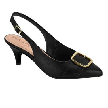 Imagem de Sapato beira rio scarpin ref 8387.546.9569 feminino, 35, Preto