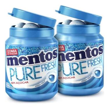 Imagem de Kit 2 Mentos Pote Fresh Mint Goma de Mascar Sem Açucar