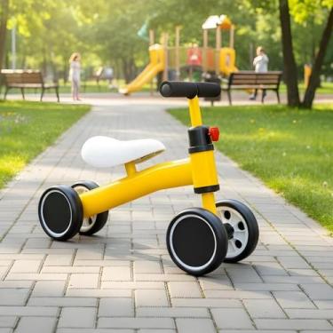 Imagem de Bicicleta Infantil de Equilíbrio 4 Rodas Andador sem pedal Coordenação