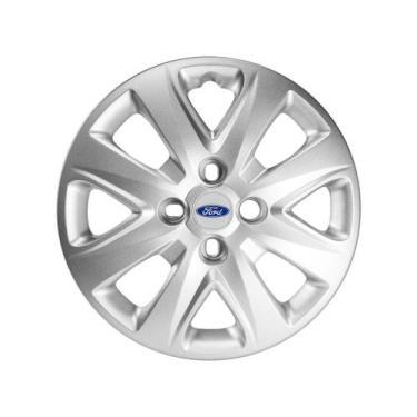 Imagem de Calota Ford Ka 2014 2015 + Aro 14 Emblema Resinado Prata - GFM