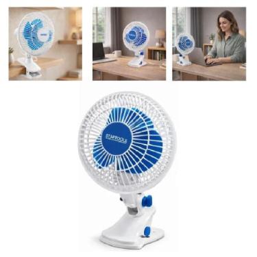 Imagem de Ventilador Fixador Branco 220V para Mesa Potente Silencioso - Startool