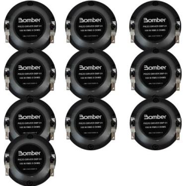 Imagem de Kit 10 Drivers Bomber DBP01 100W RMS 8 Ohms Para Som Automotivo Potent