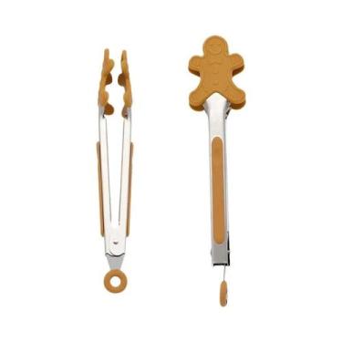 Imagem de Pinça De Silicone Para Cozinha E Churrasco Com Formato De Boneco De Ge