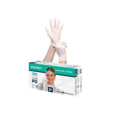 Imagem de LUVA LATEX COM PÓ PROFISSIONAL CAIXA COM 100 uni - Inoven, P
