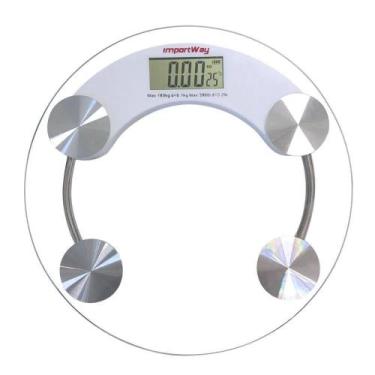 Imagem de Balança Digital Humana Para Banheiro Academia Até 180kg - Gabriel Vare
