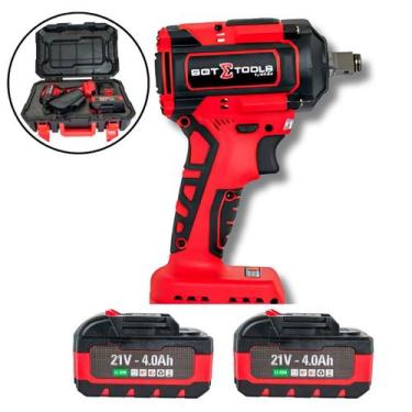 Imagem de Mini Chave De Impacto 1/2 À Bateria 650nm 21v/4ah Lion - Sigma