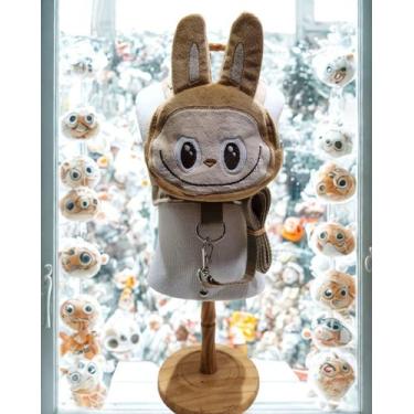 Imagem de Peitoral Mochila Labubu Caramelo para cachorro e gato - Sato Moda Pet,