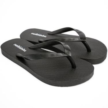 Imagem de Chinelo Infantil Molekinha Tira Pronta Menina - Preto, 28