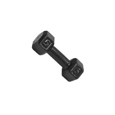Imagem de Halter Sextavado Emborrachado Para Musculação Academia 05 kg - Niterói