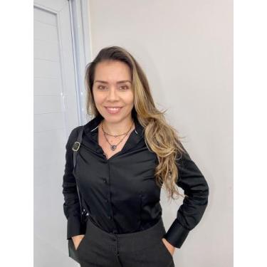 Imagem de Camisa social feminina manga longa slim básica preta - Hunter, gg