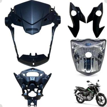 Imagem de Farol Frontal Frente Cg Titan 160 Modelo 2016 Até 2021 Com Aranha do P