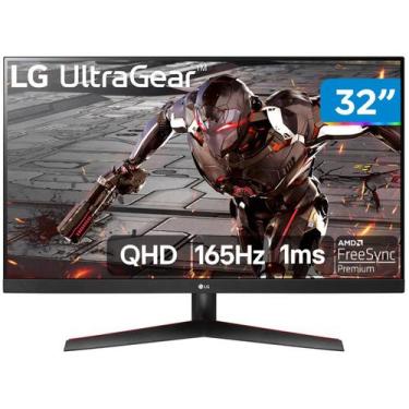 Imagem de Monitor Gamer LG UltraGear 32 LED QHD 165Hz Preto 32GN600-B, 31,5"
