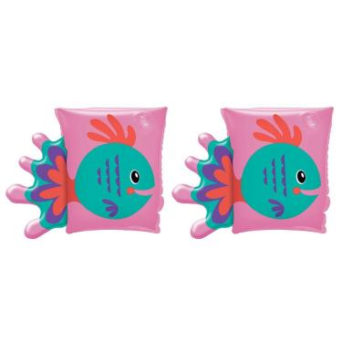 Imagem de Boia de Braço Infantil Inflável Peixinho Rosa Mor