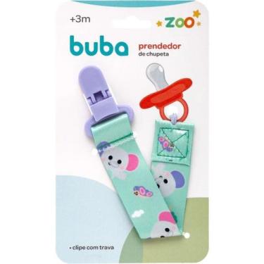 Imagem de Prendedor de Chupeta Buba Bubazoo Elefante Prendedor Chupeta Bebe Buba