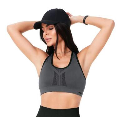 Imagem de Top Fitness Dupla Face Academia Microfibra Zee Rucci, Cinza, 0802, V1,