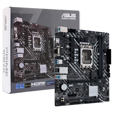 Imagem de Placa Mãe Asus Prime H610M-D D4 Socket LGA 1700 com VGA e DDR4 para Uso Profissional e Pessoal