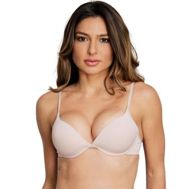 Imagem de Sutiã Push-Up Decotado Alças Finas Nayane, 40, Cristal