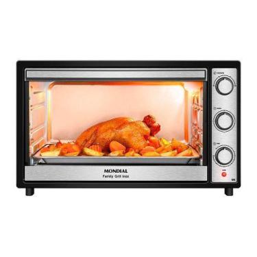 Imagem de Forno Elétrico 60L Family Grill Inox Mondial 1800W/2000W FRN-60-BI, Pr