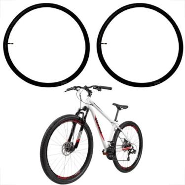 Imagem de Kit 2 Câmara Ar Bicicleta Aro 29 Borracha Butílica Válvula Americana P