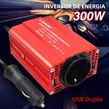 Imagem de Inversor De Energia Automotivo 300W Com USB Duplo 12V Para 110V 220V, 