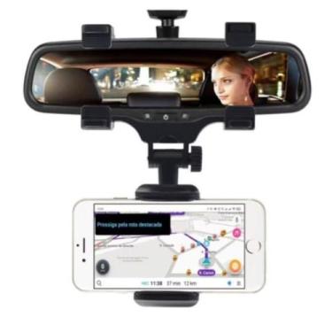 Imagem de Suporte Universal Veicular Carro Encaixe Retrovisor 360º Para Celulare