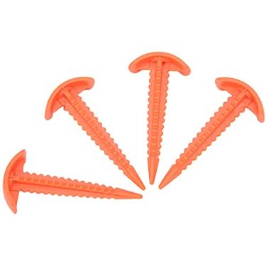 Imagem de Suporte de haste fixa prego à prova de vento, plástico durável drone avental pregos fixos estável para drone Landing Pad