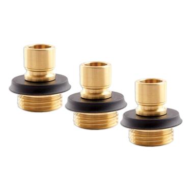 Imagem de Gilmour 400GAQP Lat o macho conex o r pida para mangueiras de jardim ao ar livre