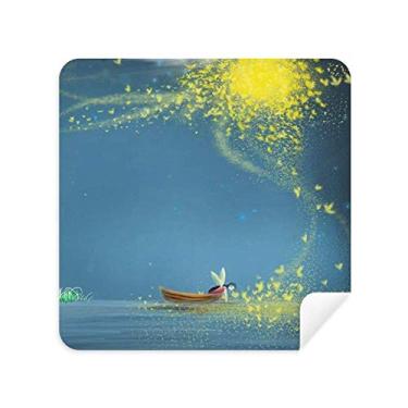 Imagem de Óculos de pintura Silent Night Light Boat Fairy Fuying pano pano limpador de tela tecido camurça pacote com 2