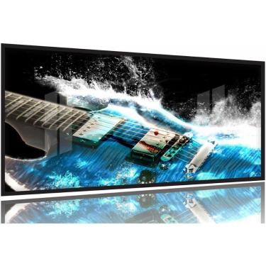 Imagem de Quadro Decorativo Guitarra 130x60 Moldura Preta 2x2