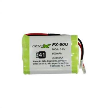 Imagem de Bateria Para Telefone Sem Fio 3,6V 600Mah Flex Fx-60U
