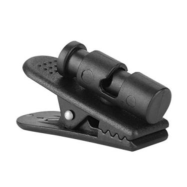 Imagem de Braçadeira preta para fone de ouvido, 2 peças de grampo grande, braçadeira grande para cabo de fone de ouvido