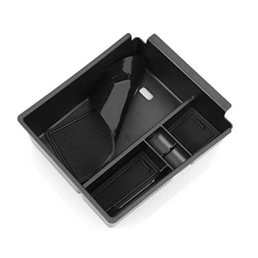 Imagem de Acessórios interiores de carro capa de maçaneta de porta compatível com Santa Cruz 2022 2023, protetor de guarnições de carro interior acabamento de moldura (caixa de armazenamento de apoio de braço)