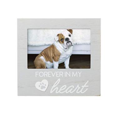 Imagem de Pearhead Porta-retrato Pet Forever In My Heart Memorial Keepsake - Lembrança para cães e gatos, decoração de casa ou presente de simpatia para amantes de animais de estimação, design de impressão de