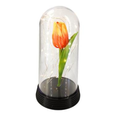 Imagem de Cúpula Luminária Redoma Tulipa Encantada Com Luzes De Fada - Amor Lind