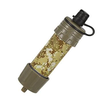 Imagem de Tingpai Sistema de filt gem de água de palha ao ar livre Filtro de água Purificador de água pa prepa ção pa emergências Camping Viajar Mochila