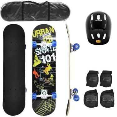 SKATE DE INICIAÇÃO - PRANCHA MADEIRA - 78cm - TOPGIM