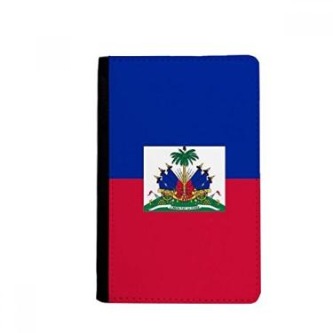 Imagem de Porta-passaporte com bandeira nacional do Haiti América do Norte e porta-passaporte Notecase Burse capa carteira porta-cartão, Multicolor