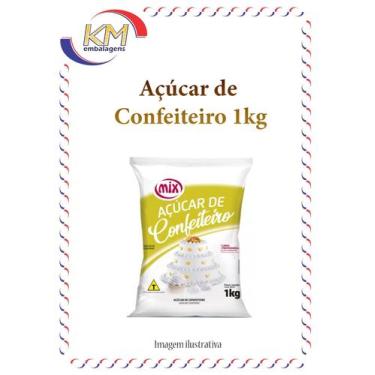 Imagem de Açúcar De Confeiteiro 1Kg - Mix - Biscoitos, Bolos, Tortas, Merengue,