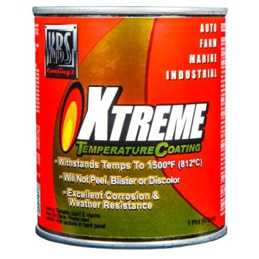 Imagem de KBS Coatings Revestimento de temperatura Xtreme 65302 Jet Black – 2,5 litros