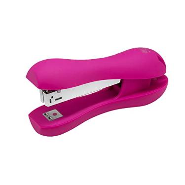 Imagem de Grampeador Emborrachado Rosa para 20 Folhas 13,3cm, BRW, Modelo: GP0301
