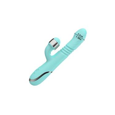 Imagem de Vibrador de Choque Elétrico Rotação Bola de Aço Massagem Estimulação Ponto G Clitóris Aquecimento