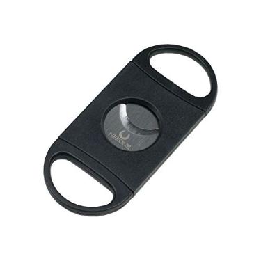 Imagem de Cortador charutos NERONE Coach lâmina dupla plástico preto