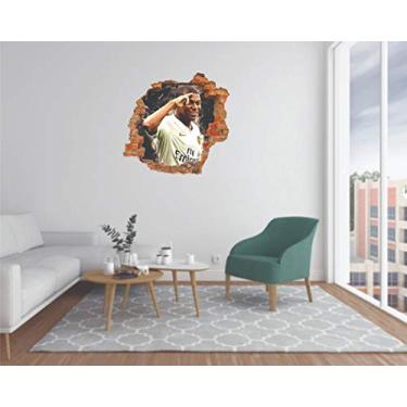Imagem de Adesivo Buraco Parede Mbappé Psg 55cm X 50cm