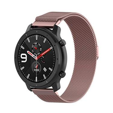 Imagem de Pulseira Nandos-Store compatível com Amazfit GTR 42MM / GTS 2 / GTS 2 mini/GTS 3 / GTS 4 mini (Rose pink)